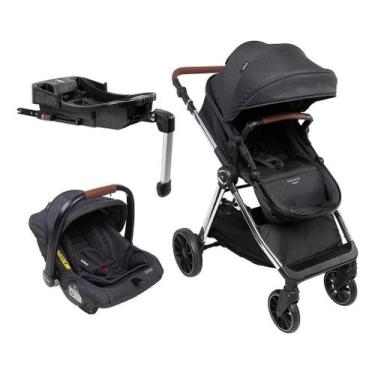 Imagem de Carrinho de Bebê Romanzo Essenza Trio Isofix Preto - Infanti