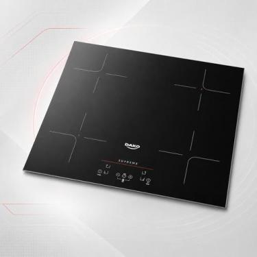 Imagem de Fogão Cooktop De Indução 4 Bocas Dako Supreme Preto 220v, Cooktop 4 Bo