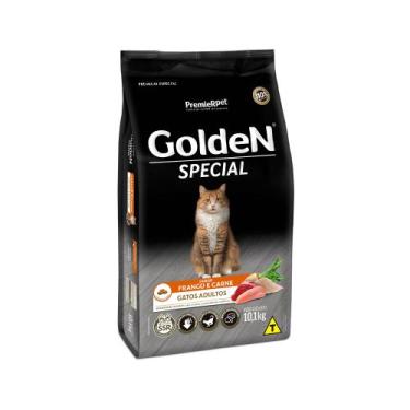Imagem de Ração Golden Special para Gatos Adultos Sabor Frango e Carne 10,1 kg -