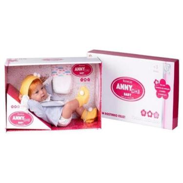 Imagem de Brinquedo Infantil Boneca Realista Anny Doll Baby Ruiva Cotiplas - 250