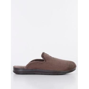 Imagem de Pantufa Pegada Masculina MARROM, Marrom, 40