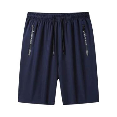 Imagem de Bermudas Masculinas De Secagem Rápida Para Esportes De Verão, Pretas, 