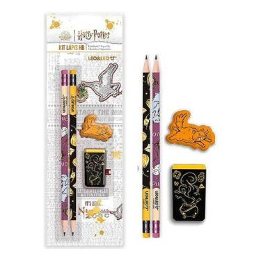 Imagem de Lapis leonora harry potter 2lp+apont.+borr.cart.c/4 - LEO&LEO
