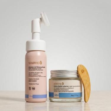 Imagem de Kit Mousse Facial 150ml + Creme Facial Noturno 45+ Souvie