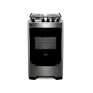Imagem de Fogão 4 Bocas Consul CFO4NAR com Acendimento Automático Inox Forno 58L - Modernidade e Facilidade de Limpeza para sua Rotina! - Bivolt Bivolt