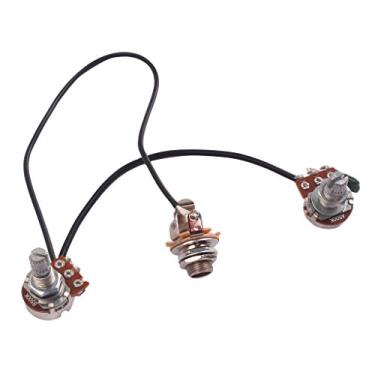 Imagem de kesoto 1 conjunto de arnês de captação de bobina única 1T1V panelas Luthier Supply para guitarra de caixa de charuto de 3/4 cordas