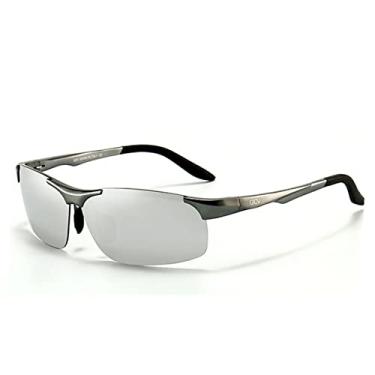 Imagem de Óculos de Sol Esportivo de Alumínio Condução GCV Ultraleve Polarizado com Proteção Uv400 (C2)