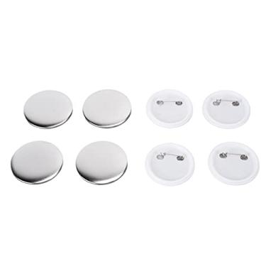 Imagem de Emblema de folha de flandres, capa de trás de emblemas Base de plástico em folha de flandres para brindes de DIY para lembranças de presentes de festa(100 conjuntos de emblemas de 50 MM)