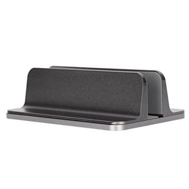 Imagem de Prateleira para laptop, suporte para laptop de design vertical de liga de alumínio com chave sextavada para desktop para escritório para casa