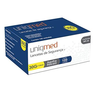 Imagem de Auto Lancetas De Segurança Uniqmed 30g X 1.5mm - 100un