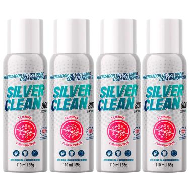 Imagem de Higienizador Silver Clean Doc800 Aerosol 110ml - 4 Unidades
