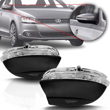 Imagem de Pisca Retrovisor Jetta 2011 2012 2013 2014 Com Luz Cortesia
