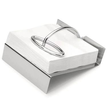 Imagem de Porta Frios Inox Empilháveis Pegador de Fatiados Quadrado Pote Queijo e Presunto