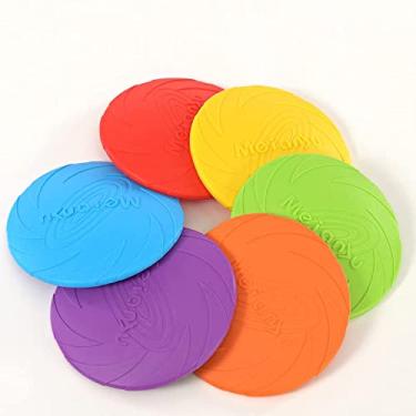 Imagem de Brinquedos para cães Frisbee para animais de estimação Atacado Brinquedos Interativos para Animais de Estimação Frisbee Flutuante Resistente à Água Treinamento de Recuperação de Mordidas (Pequena)