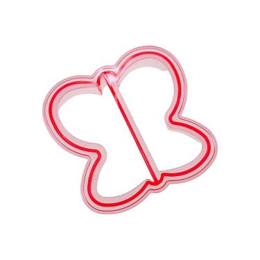 Imagem de Molde Cortador De Pão Borboleta Em Plástico Para Cortar Pão Forma Sanduíche Lancheira