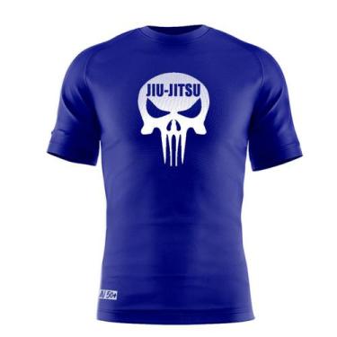 Imagem de Camiseta Jiu Jitsu Skull - Dry Fit Uv-50+ - Azul - Uppercut
