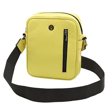 Imagem de Bolsa Crossbody Shoulder Feminina De Couro Legítimo Mariart Amy Pop (Citrus)