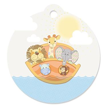 Imagem de Noah's Ark – Etiquetas de presente para chá de bebê ou festa de aniversário (conjunto com 20)