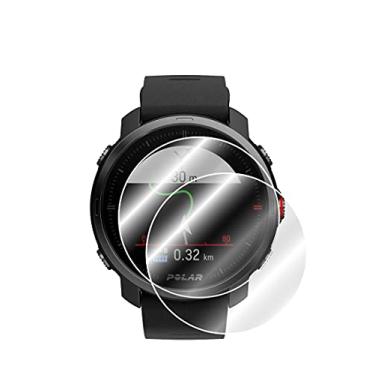 Imagem de IPG Protetor de tela para relógio inteligente Polar Grit X GPS (2 unidades) filme invisível ultra HD transparente anti-arranhões - suave/auto-cura/sem bolhas para Grit X