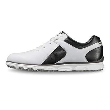 Imagem de FootJoy Tênis de golfe masculino Pro/Sl - estilo de temporada anterior, Branco/preto, 10