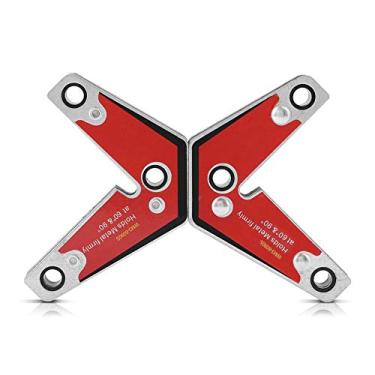 Imagem de Suporte magnético de uso duplo, 2 peças/conjunto de suporte magnético de neodímio para trabalhos de soldagem, processamento de hardware