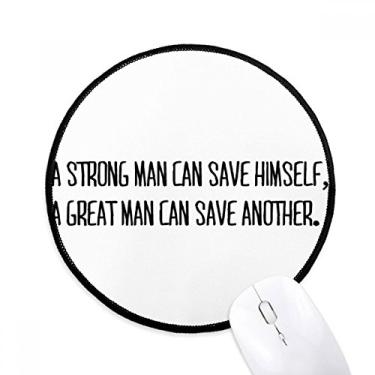 Imagem de DIYthinker Descrição do homem forte ou grande tapete de mouse desktop escritório tapete redondo para computador