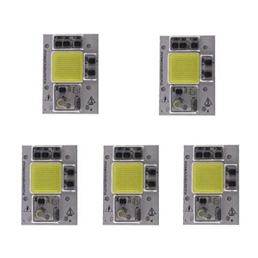 Imagem de 5 peças 65 x 45 mm AC 220 V 50 W COB LED Chip regulável 6000-6500 K
