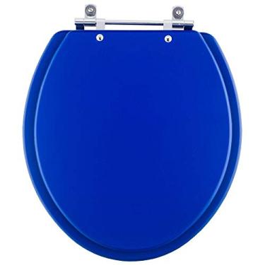 Imagem de Assento Sanitário Convencional Oval Azul