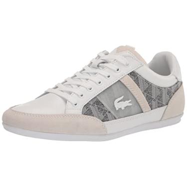 Imagem de Lacoste Tênis masculino Chaymon, Branco/Cinza, 45