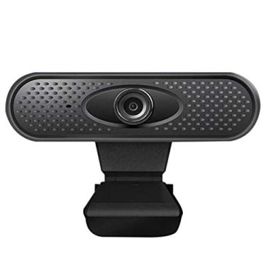 Imagem de Webcam HD 1080P / 720P Webcam Streaming com USB Webcam com microfone para computador portátil (Black 720P)