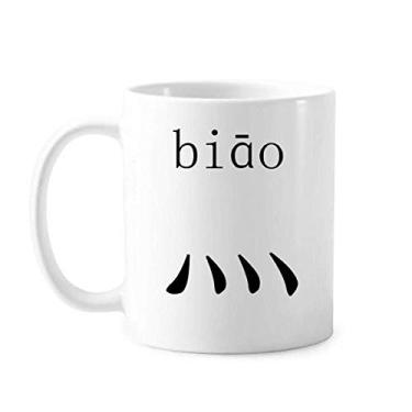 Imagem de Componente do personagem chinês Caneca Biao Cerâmica Copo de Porcelana de Café