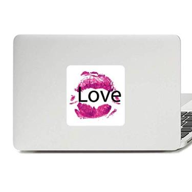 Imagem de Adesivo de vinil Paster para laptop Dia dos Namorados Amor rosa para decoração de PC
