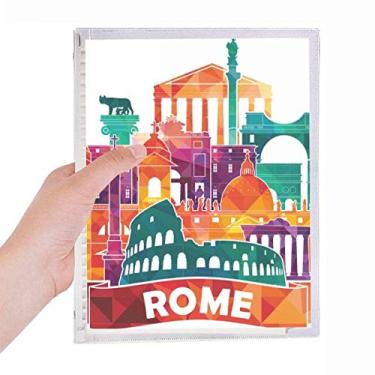 Imagem de Caderno de referência da alfândega da Itália Roma Caderno de folhas soltas diário recarregável