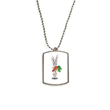 Imagem de Egypt Mummy Horus Rabbit Hat Corrente de Aço Inoxidável Pingente Colar para Animais de Estimação