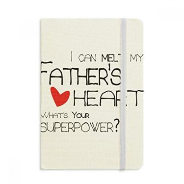 Imagem de Caderno com capa dura oficial I Can Melt My Father's Heart Best Papa Love em tecido oficial