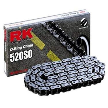 Imagem de RK Racing Chain 520-SO-100 (Série 520) Aço 100 Link Tradicional Street e Off-Road Corrente O-Ring com Ligação