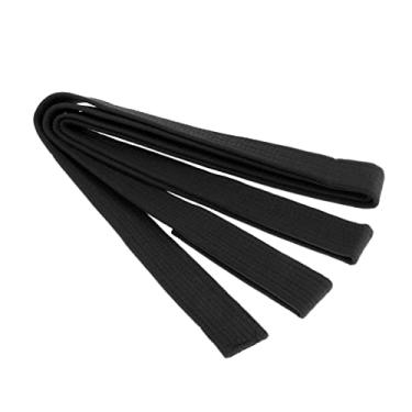 Imagem de Cinto esportivo portátil Taekwondo Karate Judô listrado para crianças adultos - Preto, 280 x 3,85 cm