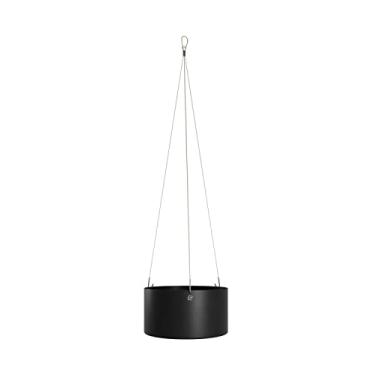 Imagem de Selvvva Suporte suspenso, Vaso para Flores ou Plantas aéreas, Cachepô/Cachepot, Metálico, Redondo, Cuia Reto com cabo