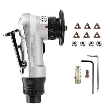 Imagem de Chusui Máquina de chanfrar pneumática Carpinteiro Ferramenta de chanfrar Portátil Moedor de mão Metal Madeira Acrílico Rebarbador Biselado Máquina de aparar