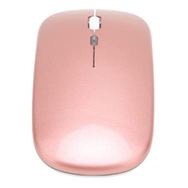 Imagem de Mouse Sem Fio LED de 2,4 GHz, Mouse USB DPI Ajustável, Mouse Silencioso Anti-impressão Digital, Clique e Resposta Rápidos, Carregamento USB, para Desktop, Laptop, PC (Rosa ouro)