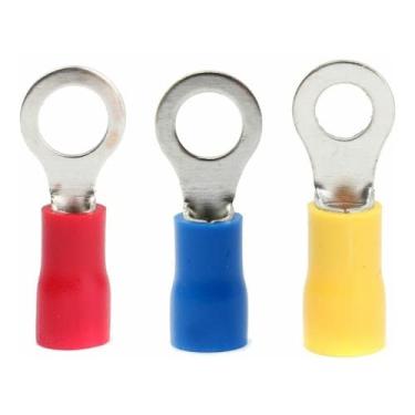 Imagem de Kit Terminal Olhal Argola Pré Isolado 0,5mm A 6mm - 1500un