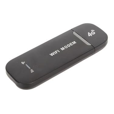 Imagem de Modem WiFi USB 4G LTE, Alta Velocidade de 150 Mbps, até 10 Usuários, Slot para Cartão SIM Padrão, Plug and Play, Alta Segurança, Aplicável à Ásia, Sudeste Asiático, África, (BLACK)