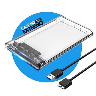 Imagem de Case Para HD Transparente Usb 3.0 Transmissão 6gbps Sata 2.5" Hhd ou Ssd Sata Notebook Slim Externo PROLLENCE