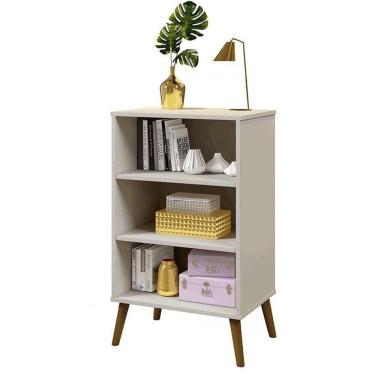 Imagem de Aparador Organizador Cali Sala 2 Portas Pés Madeira Maciça Off White Off White