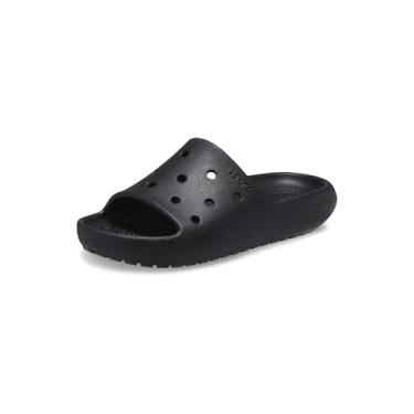Imagem de Crocs Classic Slide 2.0, sandálias para crianças v2 K preto, 3 EUA unissex pequeno