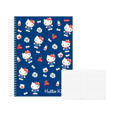 Imagem de Caderno 10 Matérias 160Fls Hello Kitty Azul Jandaia