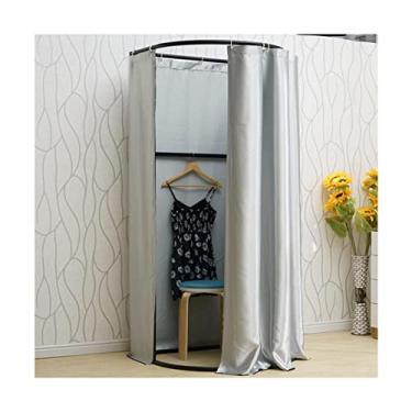 Imagem de Guarda-roupa Vestiário portátil com alta taxa de sombreamento Vestiário autônomo removível e simples Vestiário com prateleiras para roupas armário