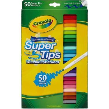Imagem de Super Tips Crayola Canetinhas Laváveis Com 50 Cores - Americana