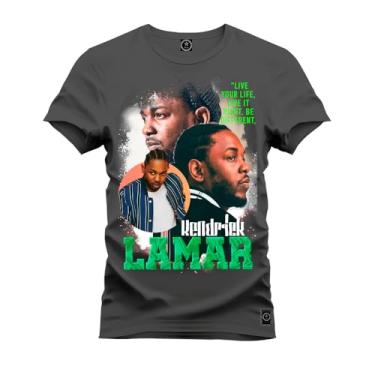 Imagem de Camiseta Premium Malha Confortável Estampada Kendrick Lamar Face Grafite GG