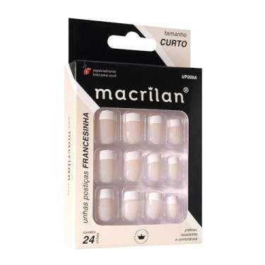 Imagem de Unhas postiças UP209A tamanho curto Macrilan cor Francesinha 0 de 5 (0)
